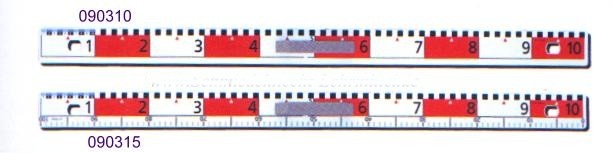 Flachprofil-Lineal 100 cm, mit cm + dm Teilung