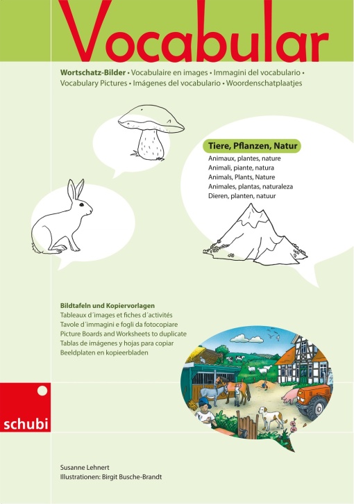 Vocabular Wortschatzbilder - Kopiervorlage - Tiere, Pflanzen, Natur