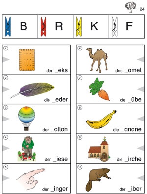 Bergedorfer Colorclips, Förderkartei Lesen 1