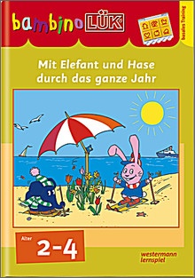 bambinoLük-Heft Mit Elefant und Hase durch das ganze Jahr