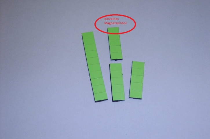 Magnetsymbol für Zusatzplan, 10x15mm, hellgrün