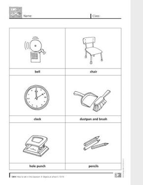 How to talk in the classroom Arbeitsmaterial, Frühenglisch