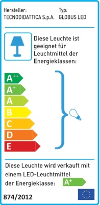 Reliefglobus, 3-D-Leuchtglobus Ø 30 cm