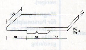 Kopfzeilenmagnet zur Kennzeichnung der Klasse 18x30mm, hellgrün mit weißem Streifen