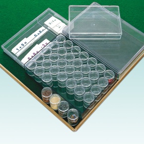 Klarsichtdose, Kunststoffkasten DIN-A6, 3 cm hoch, im 10er Pack