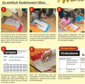 Max Lernkarten,  Sachrechnen Uhrzeit und Kalender 2